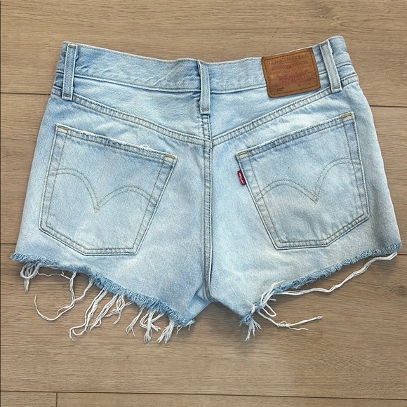 Levi’s Button Fly Denim Shorts 27 - Picture 1 of 9